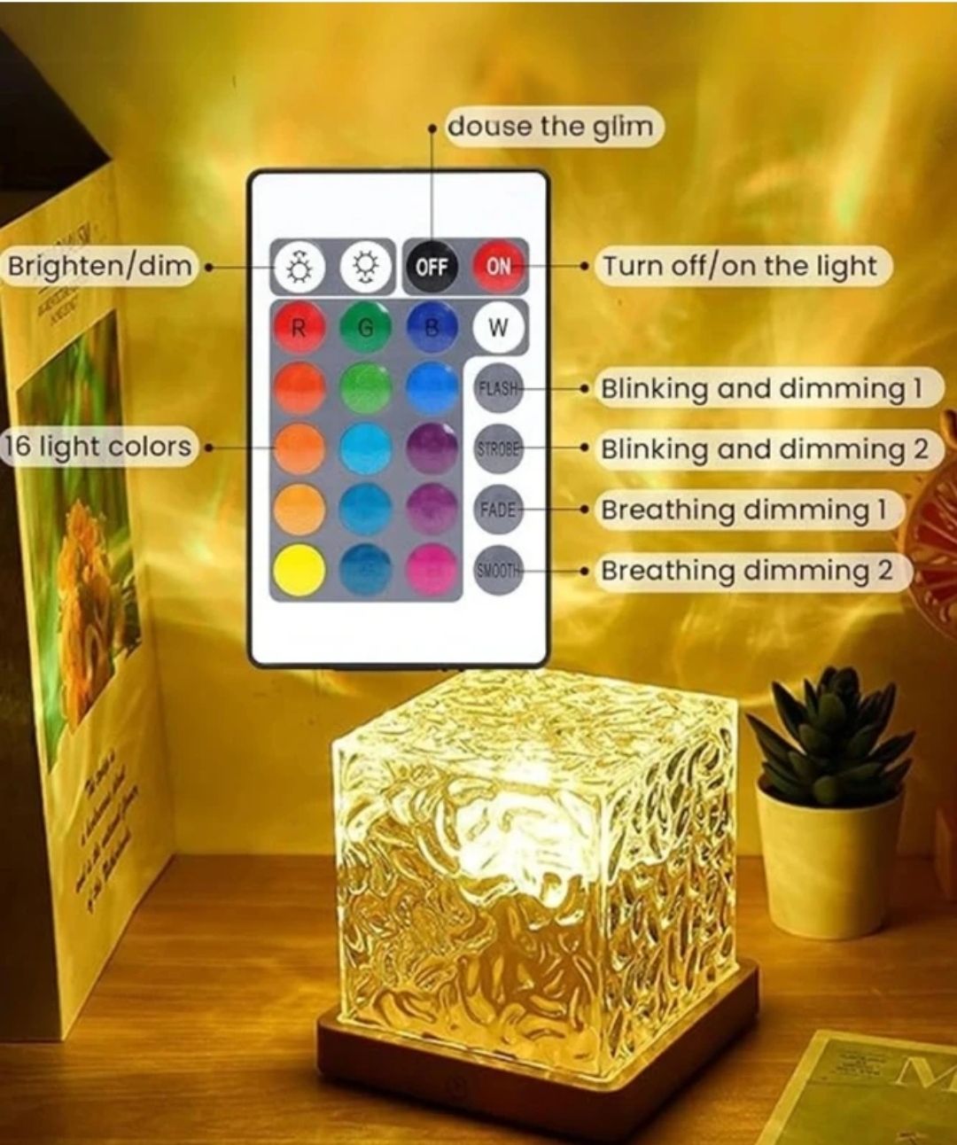 Discount worldd Usb dynamic water pattern light Smart Bulb-image-3