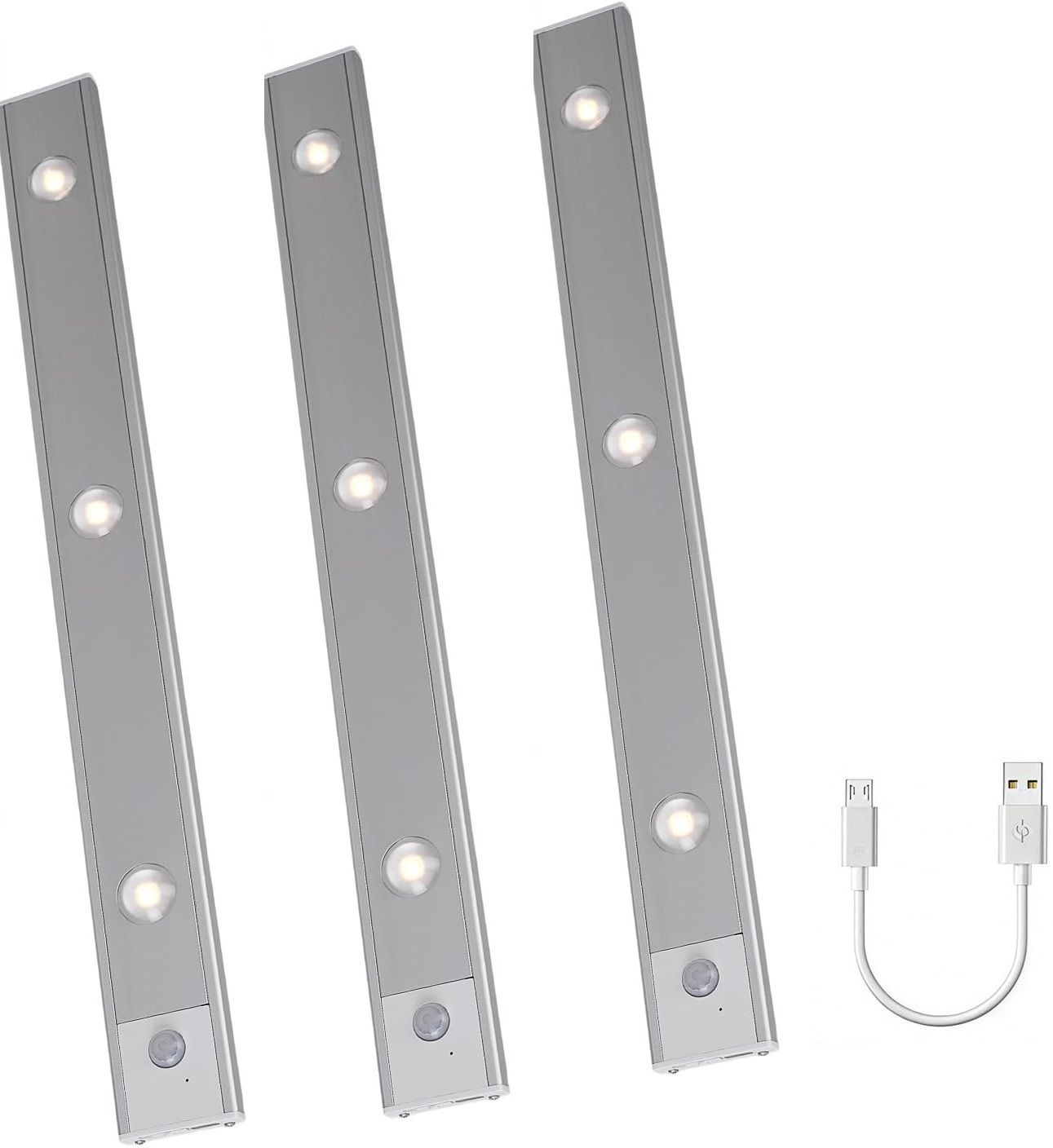 Xydrozen Motion Activated Wireless LED Shelf Light with USB Charging Motion Sensor Light-picture-29