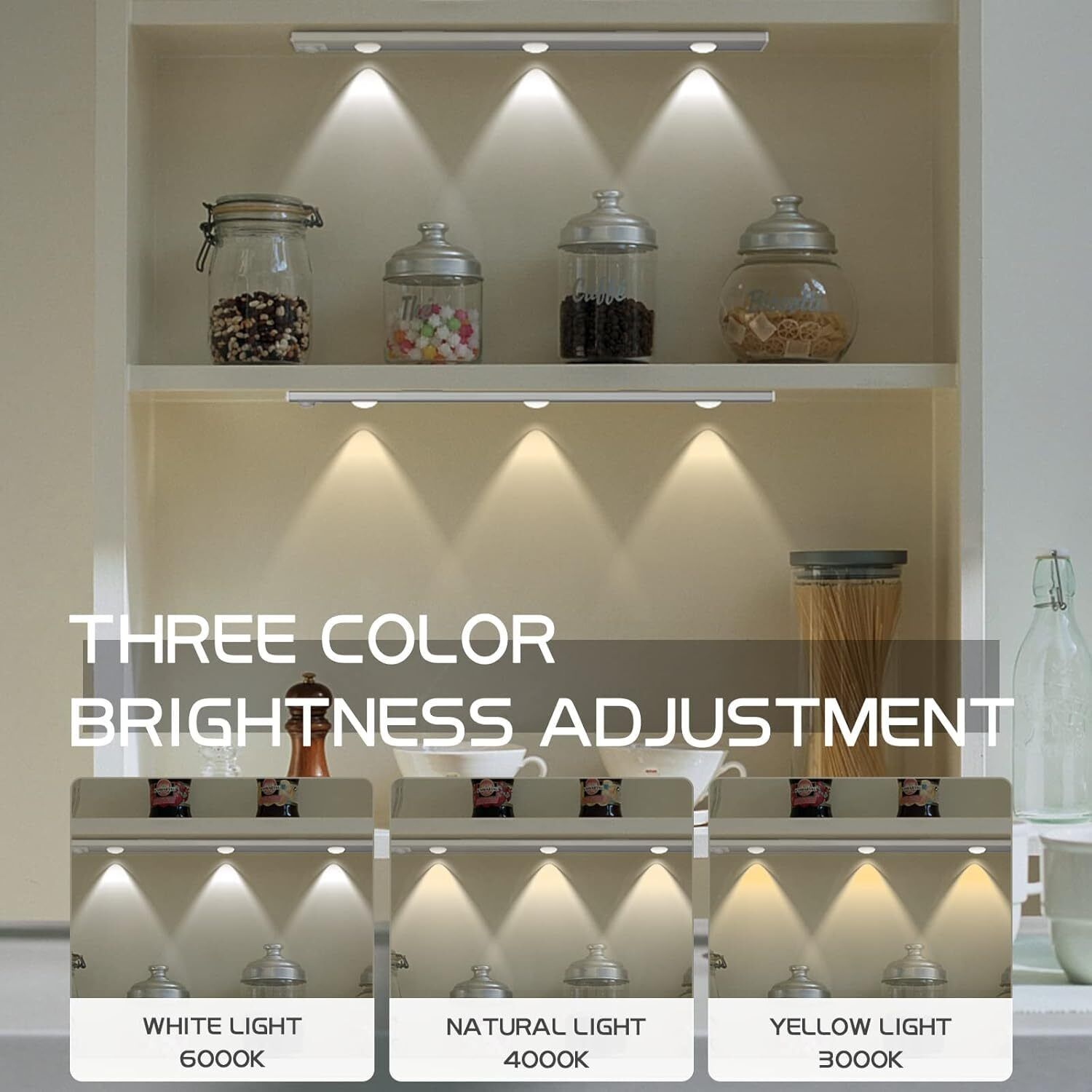 Xydrozen Smart Motion Sensor Under Cabinet Light for Kitchen Motion Sensor Light-image-3