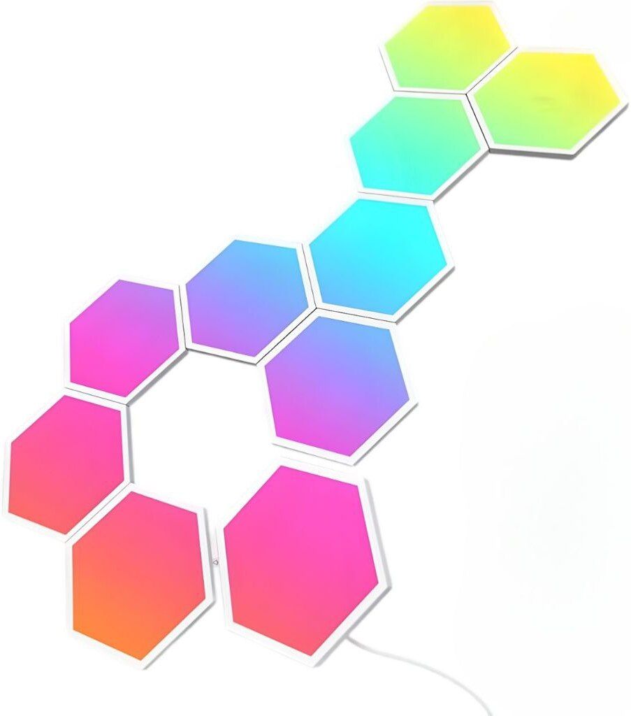 Mitsuko Fantasia Hexagon Light Panels, RGBIC Hexagon Wall Lights, TV Sync, Music Sync-image-22