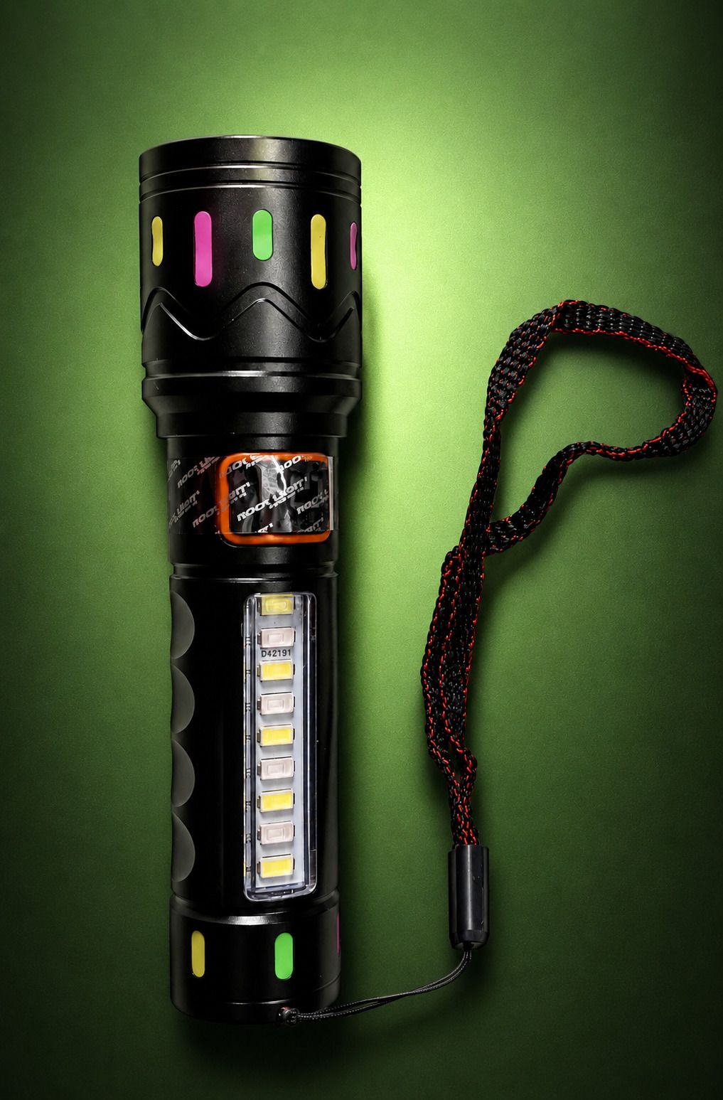 ROXTO Rechargeable LED Metal Torch with Zoom Head & Blinker Light Smart Sensor Light-image-37
