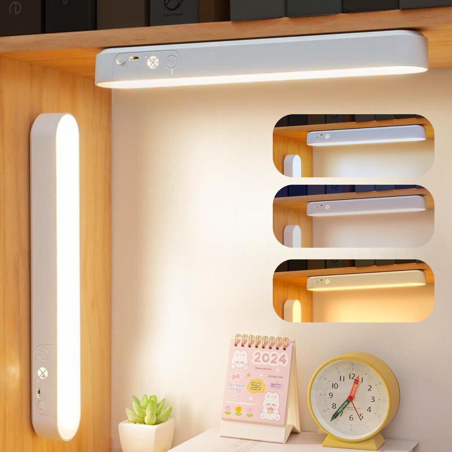 30cm Magnetic Cabinet Light USB Rechargeable 20 LED Wardrobe Light 3 Mode Surface Ceiling Light Ceiling Lamp-image-15