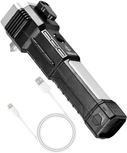 trinetrahub LED 3W Torch Light Rechargeable Torch Flashlight USB Fast Charger Power Bank.A4 Torch-picture-10
