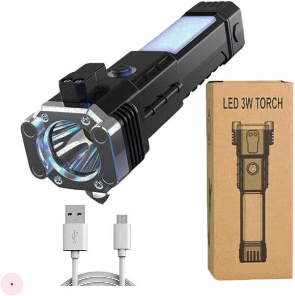TRINETRAHUB Rechargeable Emergency Light & Torch | 3W LED for Ultra-Bright Portable .3 Smart Sensor Light-picture-27