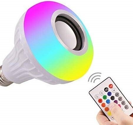 AJ HUB Smart LED 12W Wireless Bluetooth Enabled Light Changing Music Bulb Smart Bulb-image-10