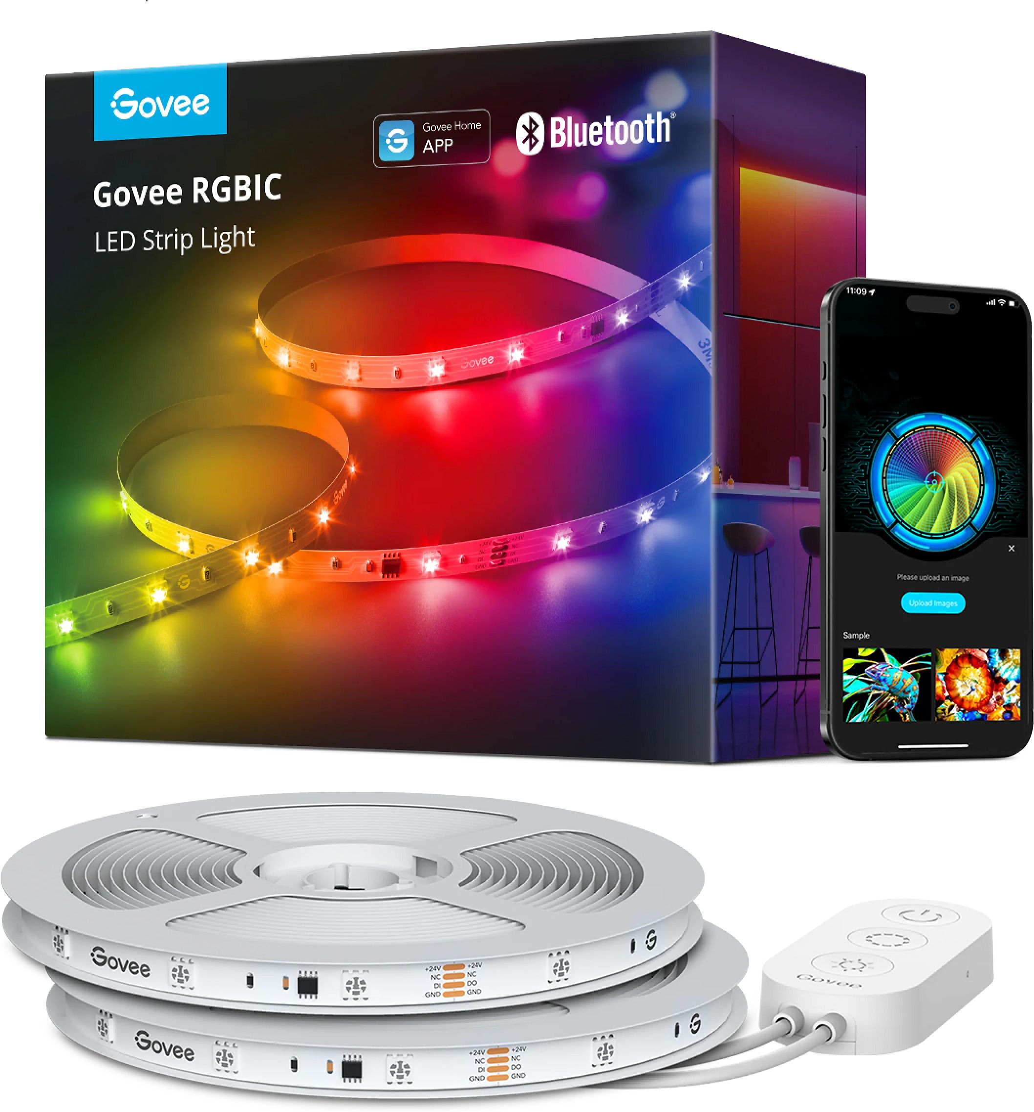 Govee RGBIC Strip Light with Protective Coating, DreamView Supported (3meter) Light Strip-image-46