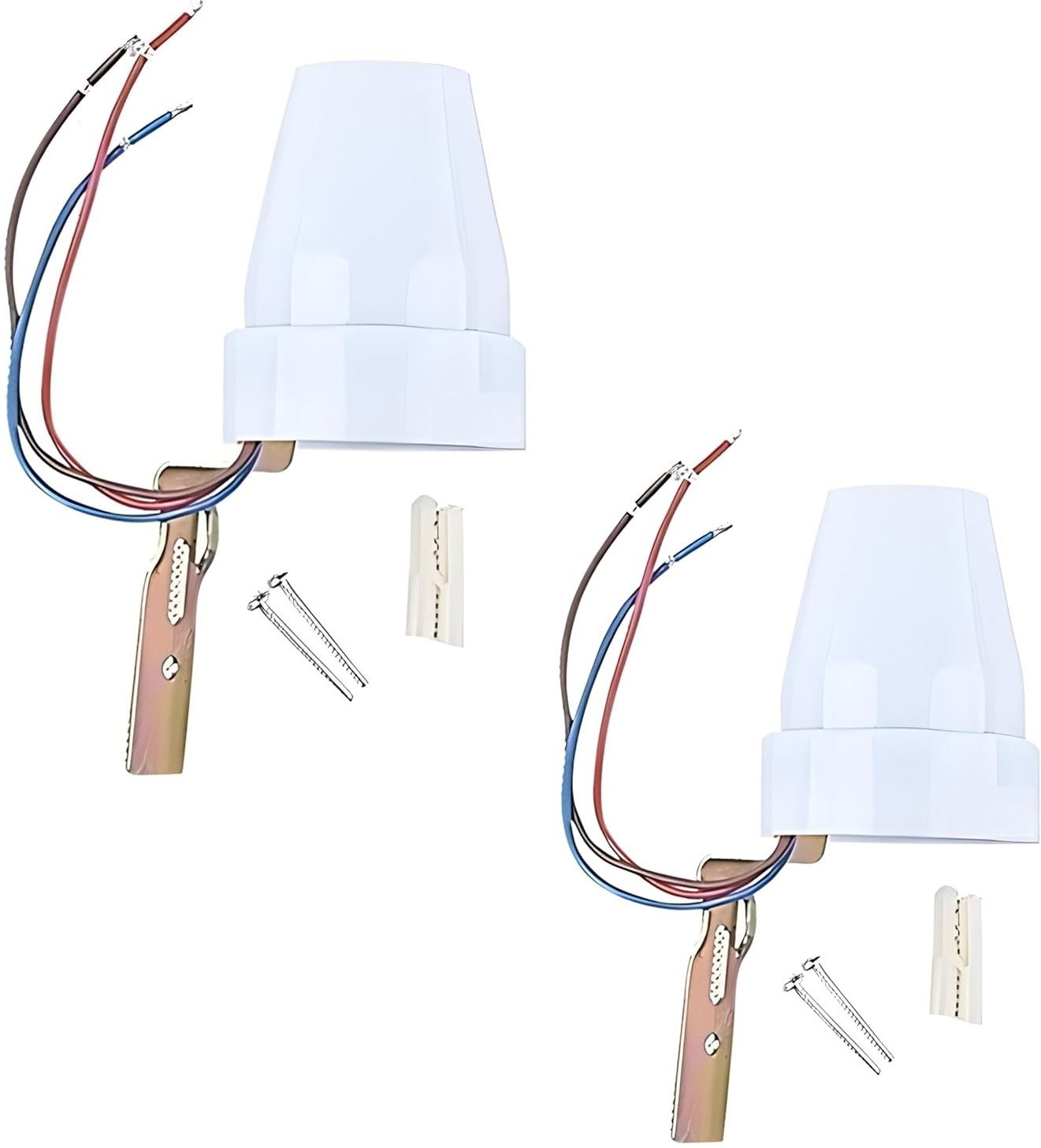 2pc 1000 Watt/10 Amp Waterproof LDR Photocell Sensor Auto Day Night On Off Light 10 A Step Dimmer