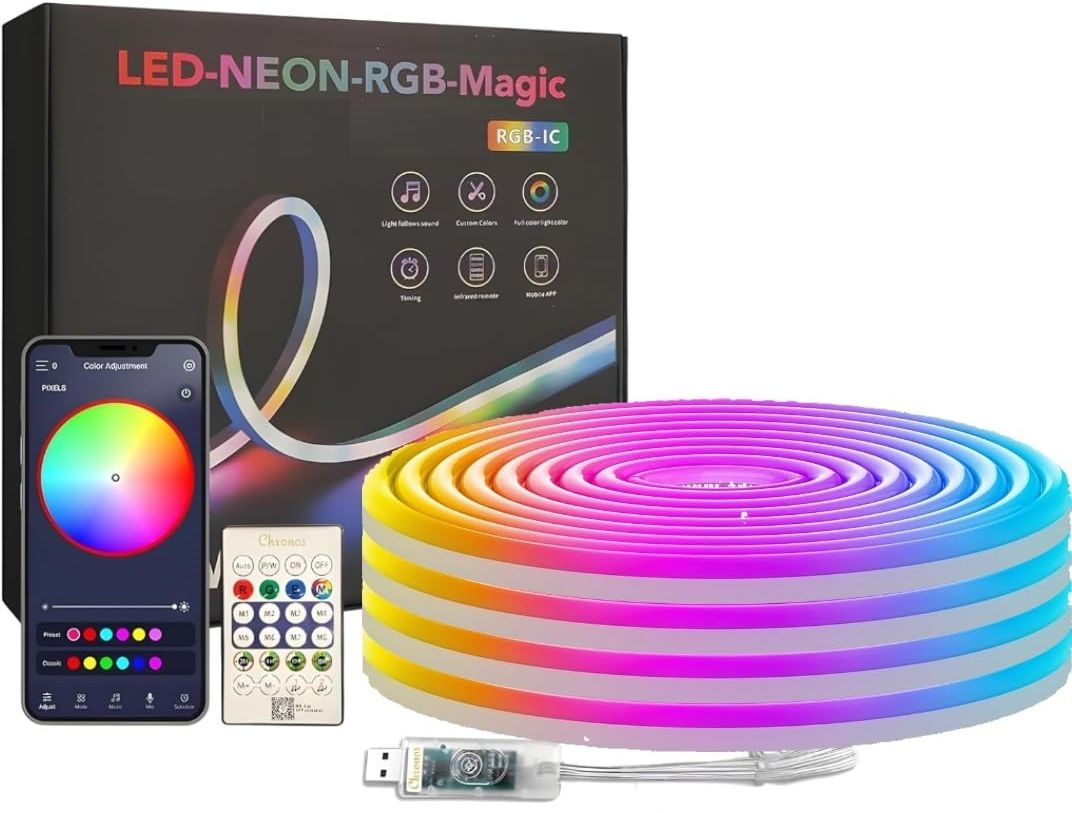 TRUDO Smart RGB Rope LED Strip 5 Meter Multicolor Light Strip-image-2