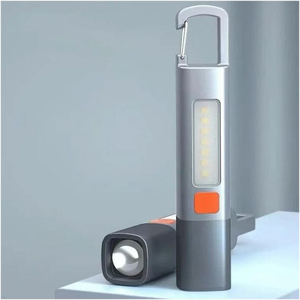 SHOPPEALL Rechargeable LED Flashlight COB | Side Light – Portable Torch Light with Hook.6-picture-29