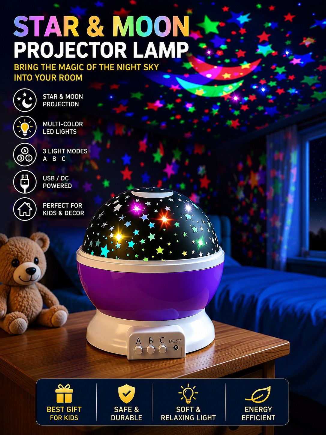 DRRD Star Galaxy Projector Night LightS Light Strip-picture-41