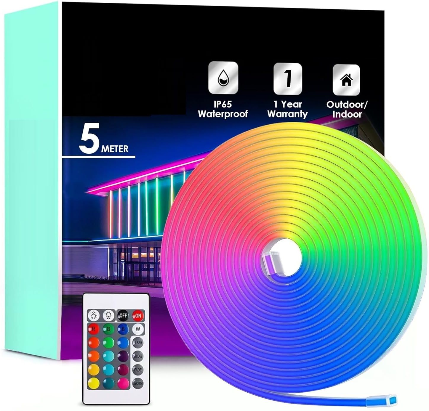 ASTOUND RGBIC LED Neon Rope 5M Smart Home Decor Light Strip-image-27