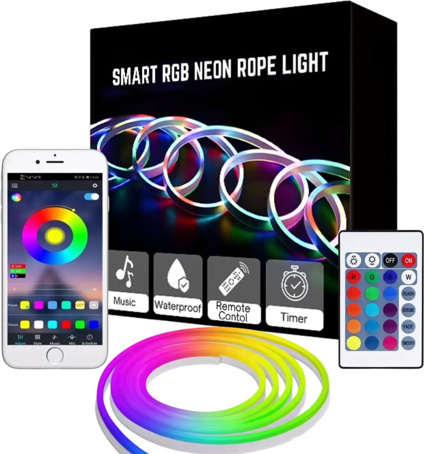 TRUDO Smart RGB Decorative Rope Lights 5 Meter Light Strip-picture-25