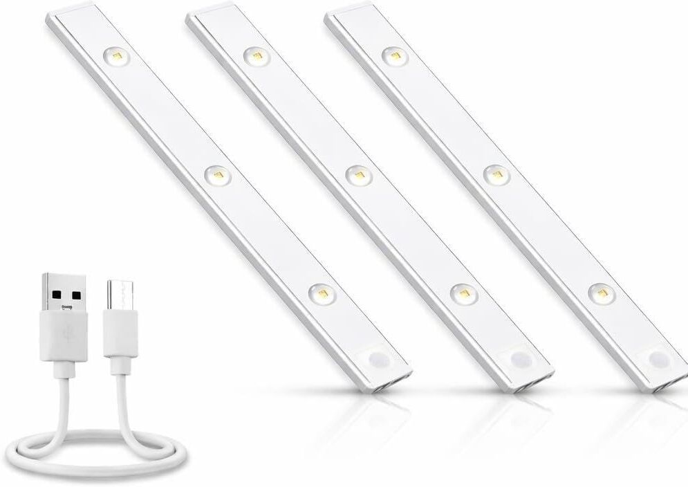 Xydrozen USB Rechargeable Motion Sensor Wardrobe Light 40cm Wireless Design Motion Sensor Light-image-6