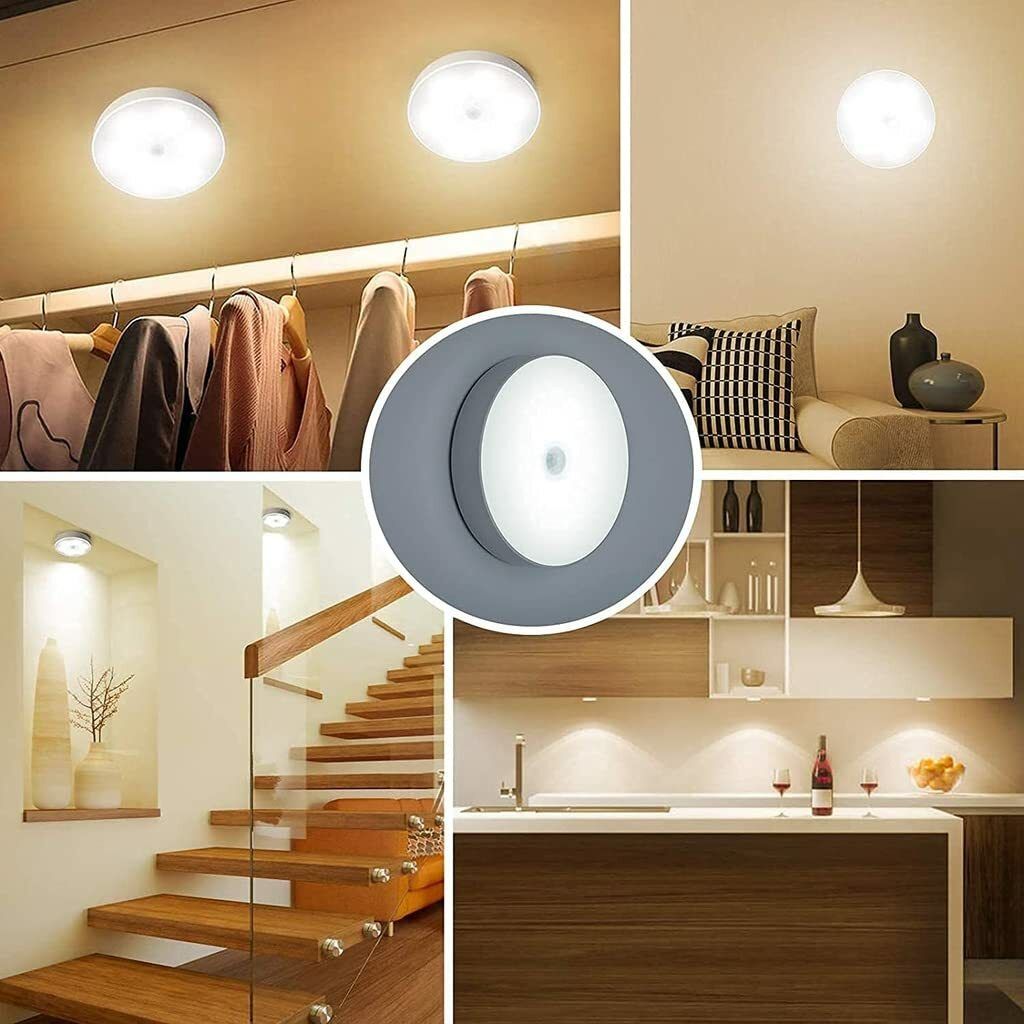 PREMEY FASHION Wireless Smart Under Cabinet Lighting Warm White Led Night Light for Bedroom Motion Sensor Light
