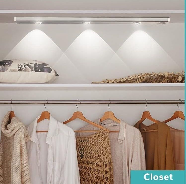 Xydrozen Rechargeable Under Cabinet LED Strip Light with 3 Color Modes Motion Sensor Light-image-41