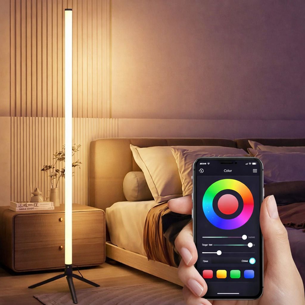 Relikore Vectra LED Floor Ambient Lamp | 60 LEDs | iOS & Android App Control | IR Remote Smart Tube Light-image-29