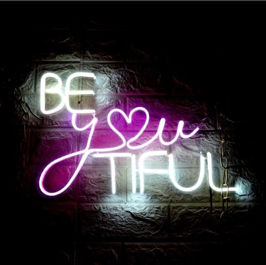 SG Print Be You Tiful Neon Sign for Wall Decor (12x18) pink+white Smart Bulb-image-46