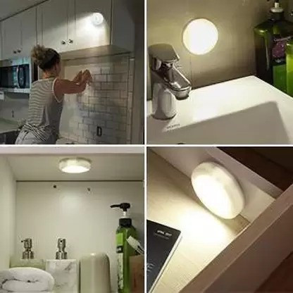 BSVR LED Motion Sensor Light, USB Rechargeable light, Wireless Sensor Wall Light 128 Motion Sensor Light image 1
