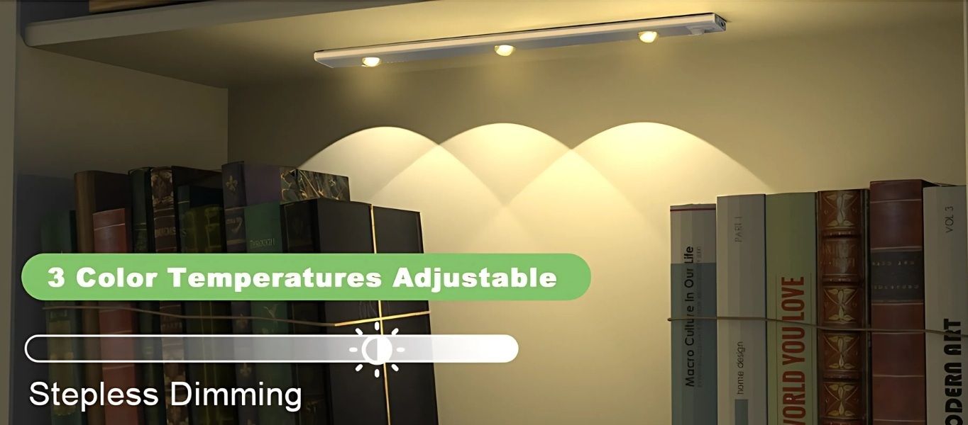 Xydrozen LED Cabinet Light with PIR Motion Sensor & Magnetic Strip Motion Sensor Light-image-3
