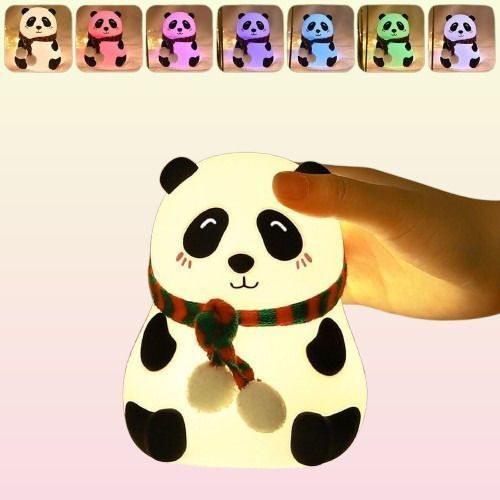 Flexible Silicone Cute Panda Sleeping Lamp for Kids as well as Bedroom Night Lamp-image-22