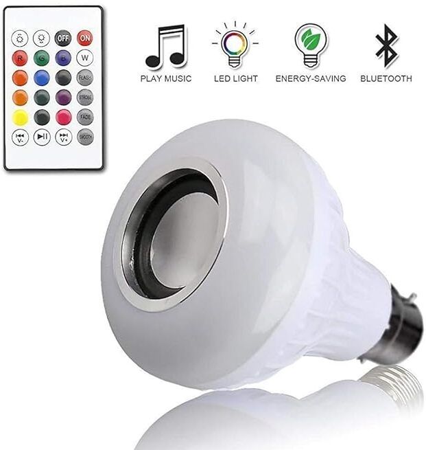 ZYNATY Bluetooth Wireless Portable Music Bulb With Remote Control And Easy Carrying Smart Bulb-image-14