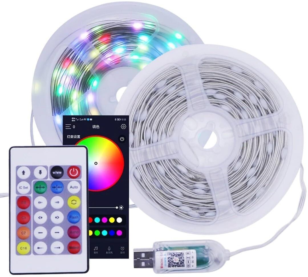 Nirvaana USB Powered LED Light Strip with Remote for Home Decoration Light Strip