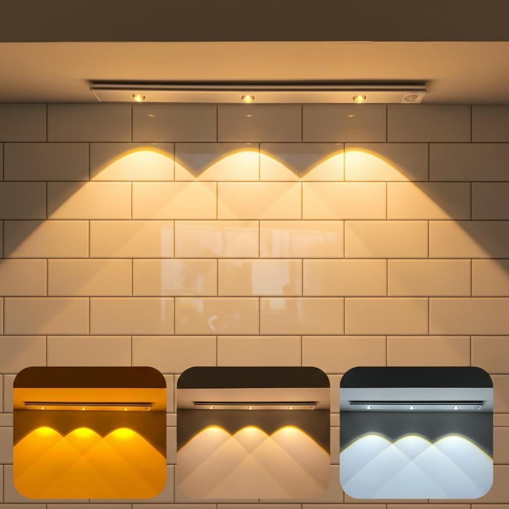 Xydrozen USB Rechargeable Closet Light with Adjustable Brightness Motion Sensor Light-image-8