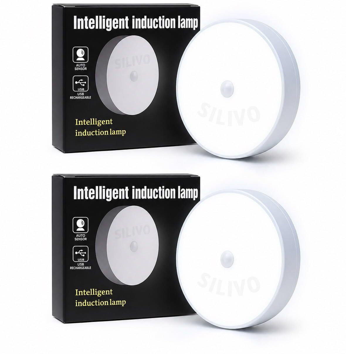 SHIVANICORP Motion Sensor Light for Home, USB Rechargeable Wireless LED Night Light Motion Sensor Light-image-33