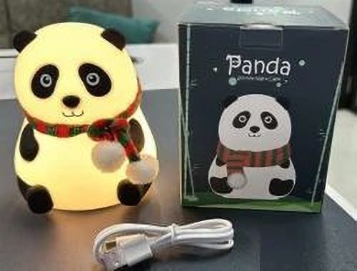 Cute Panda Silicon USB Rechargeable Night Light Lamp with Gesture Control Sensor Night Lamp-image-11