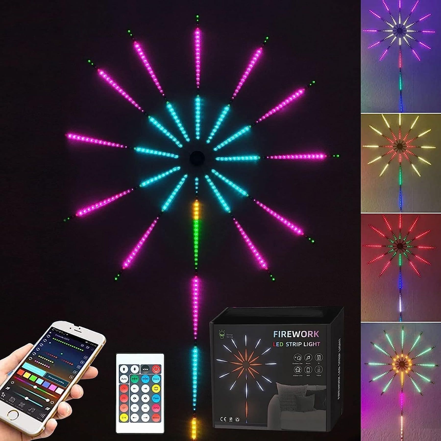 SellRider Smart App Remote Control Firework Rgb Color Changing Led For Decoration Light Strip-image-39
