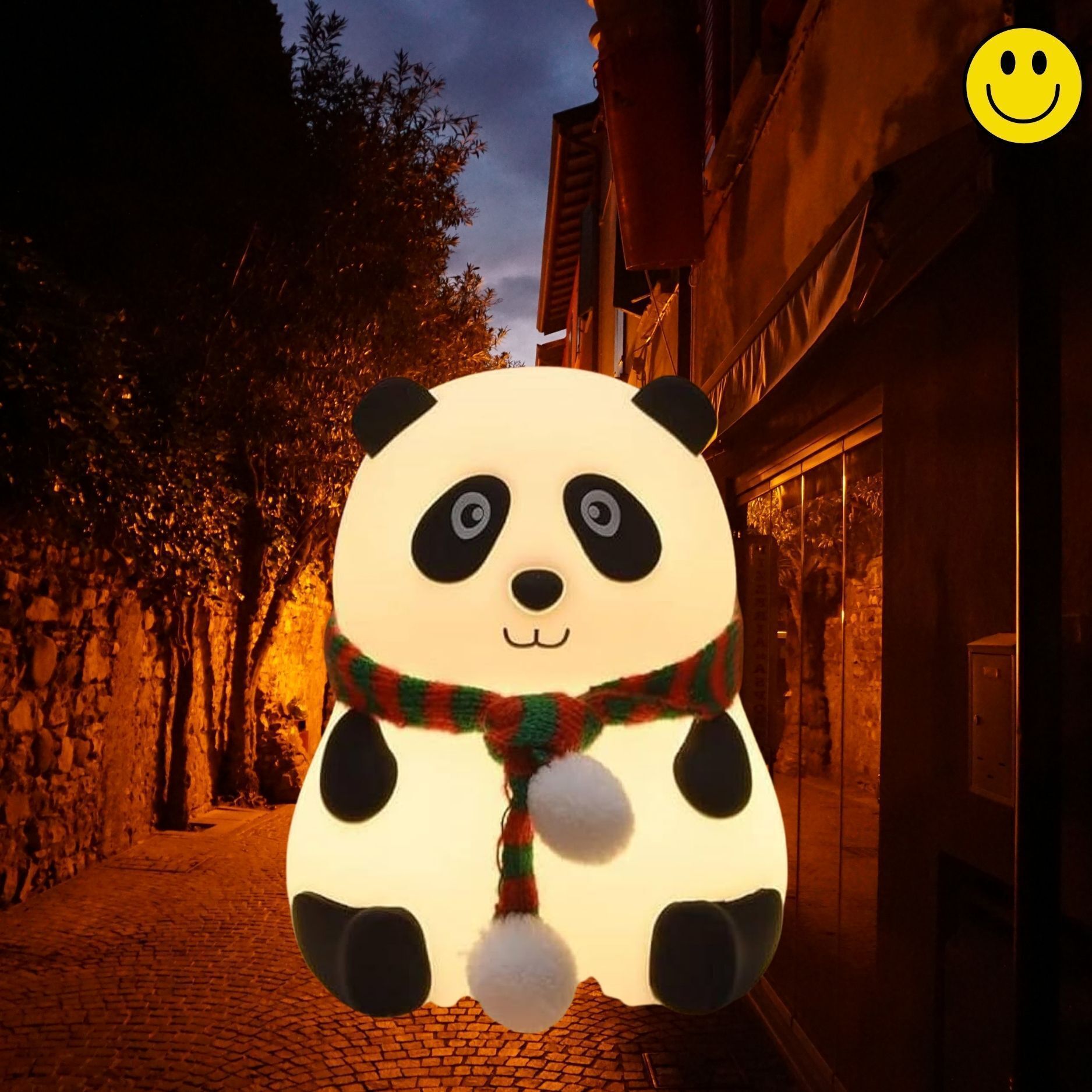 JPGC Cute Panda Silicon Night Lamp USB Rechargeable 7 Color Changing For Kids-148 Smart Sensor Light-picture-34