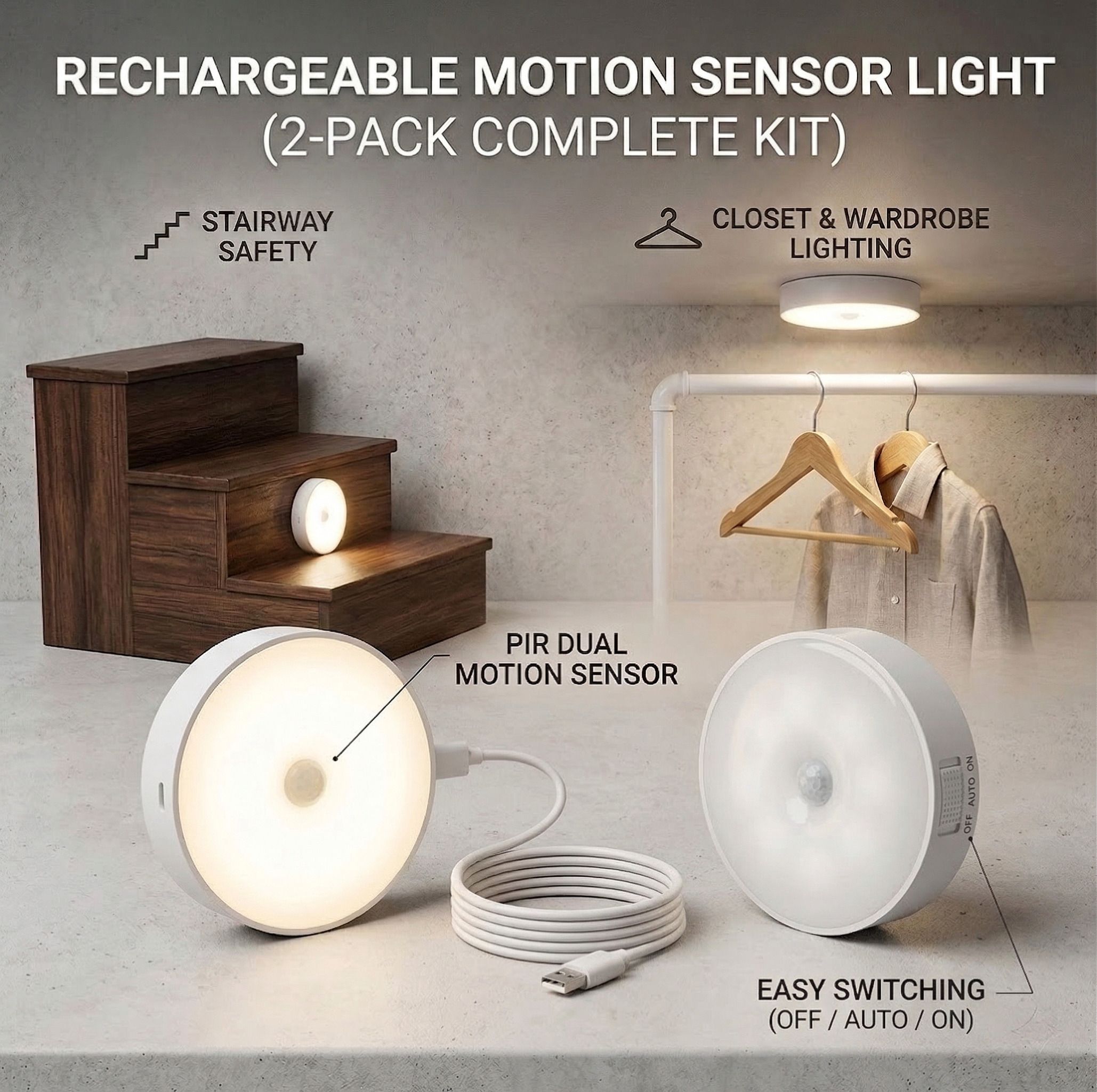 BuiBee Multi Purpose LED PIR Motion Sensor Light-image-16