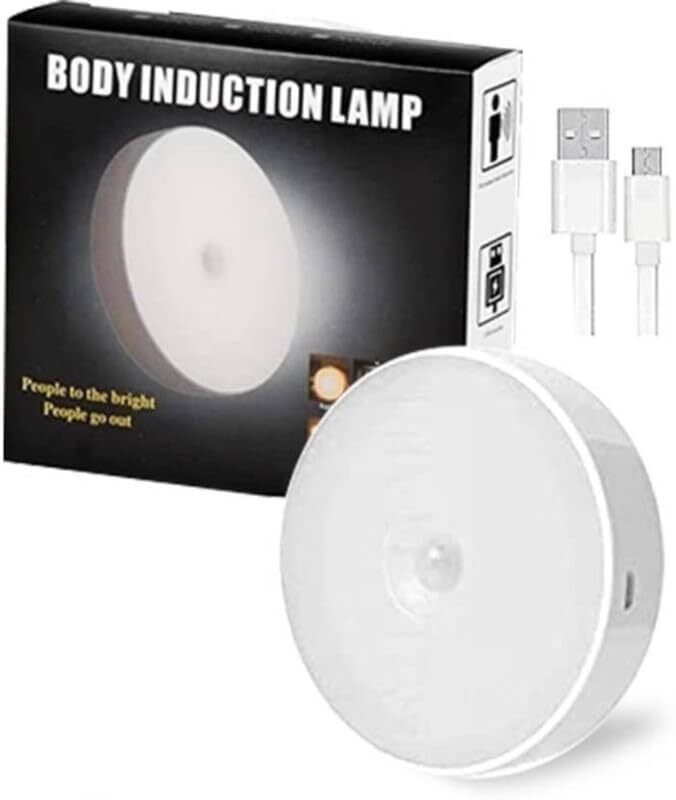 KHODIYAR ENTERPRISES Rechargeable Body Sensor Wall Light for Bedroom, Stairs Cool White Smart Sensor Light-image-47