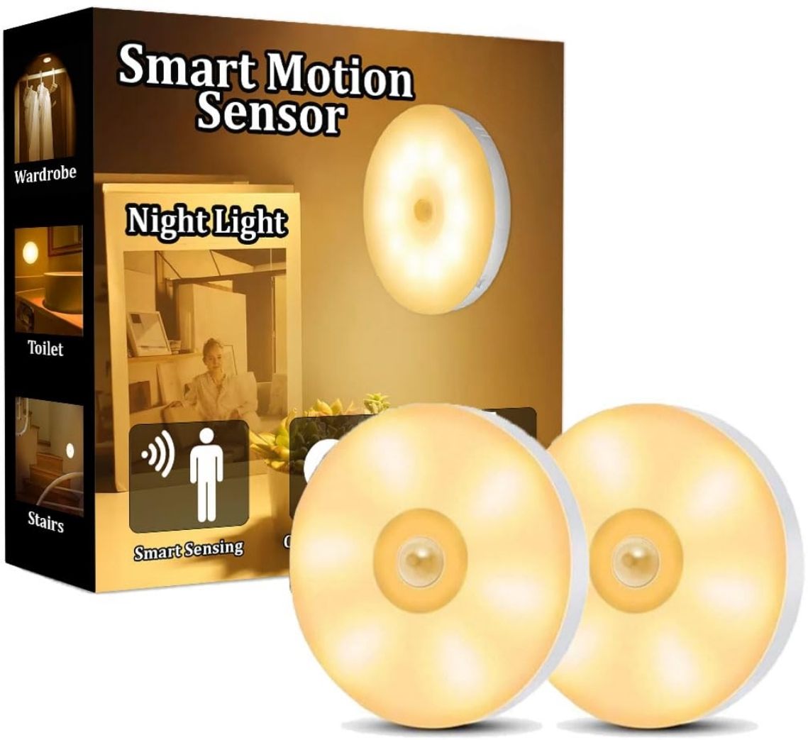 Dwiza Enterprise Rechargeable USB LED Motion Sensor Light for Outdoor, Nightlight,Wardrob Motion Sensor Light-image-41