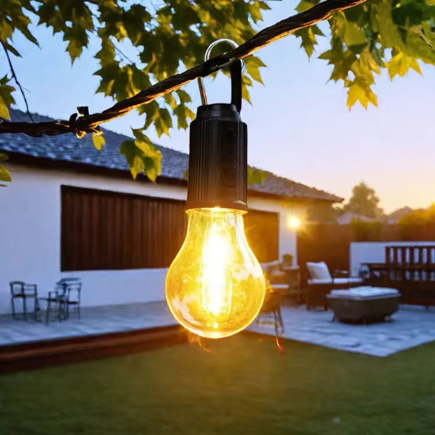 Hanging Hook Design Chargeable Camping Light for Hiking Household Tents Camping 8 hrs Bulb Emergency Light-image-6