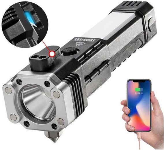 3W Torch Lights Rechargeable | High Power Led Flashlight | Mini Battery.A Torch-image-42