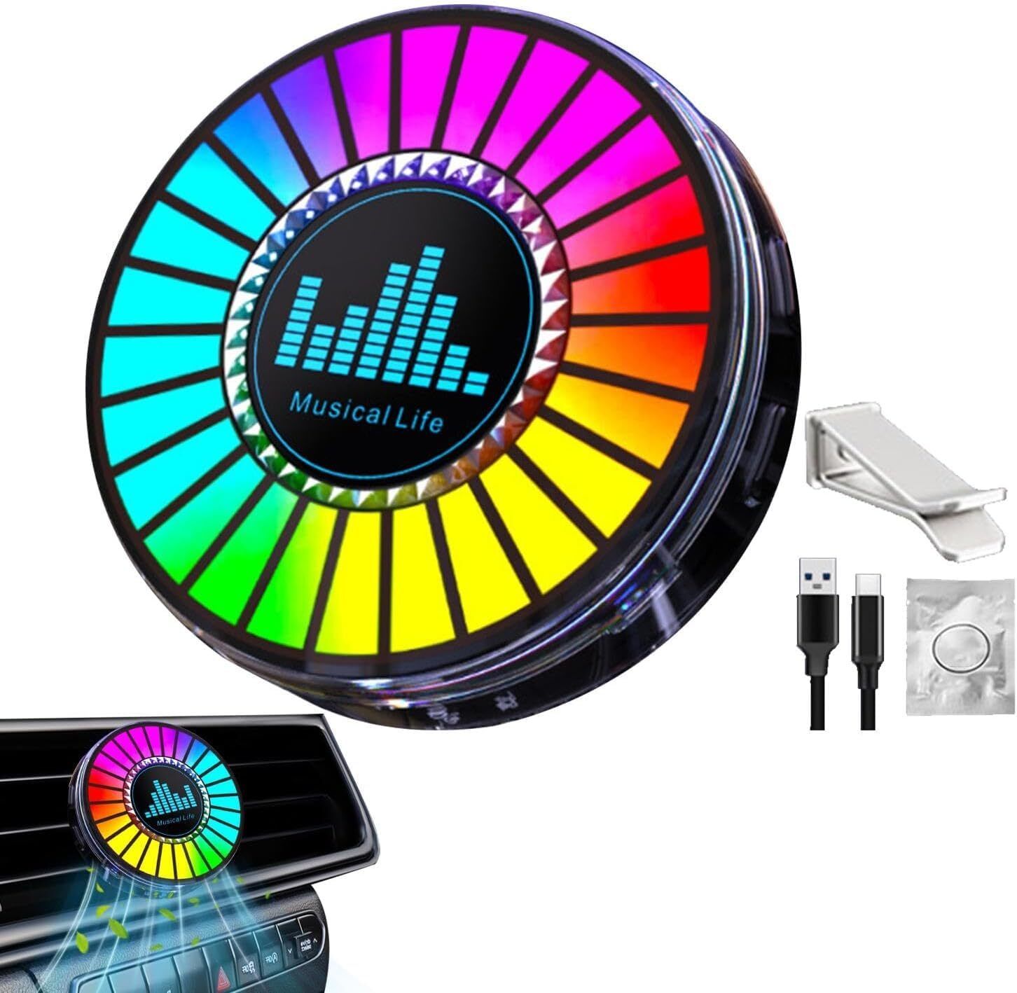 RainRider Music Level Light Round Sound Rhythm Light Colorful Sound Pickup Motion Sensor Light-image-30