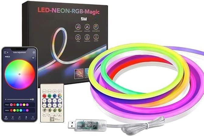 TRUDO Smart RGB Flexible LED Neon Rope 5 Meter Light Strip-picture-48