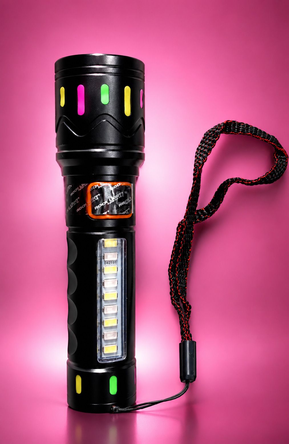 ROXTO Rechargeable LED Metal Torch with Zoom Head & Blinker Light Smart Sensor Light-image-38