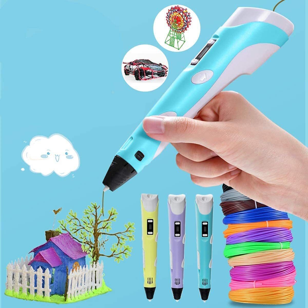 Backroar Rechargeable 3D Pen for Kids | Educational DIY Model-Making Pen with Filaments Smart Pen-image-24