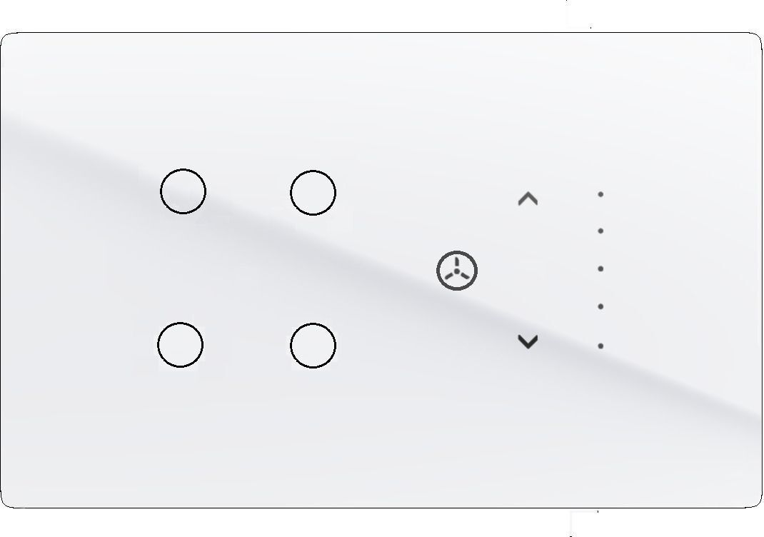 TEQOOZ 4 Switch + 1 Fan Regulator Smart Wi-Fi + Bluetooth Touch Switch Panel (4M) Smart Switch-image-45