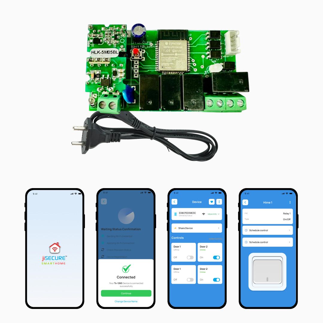 jiSECURE Smart Switch | WiFi Bluetooth 4 Channel Relay | Made in India Smart Switch-image-32
