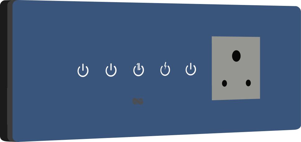 iotics Smart Touch Switch for 4 Lights & 1 Plug, Remote, Mobile App, Alexa, Google Home Smart Switch-picture-32