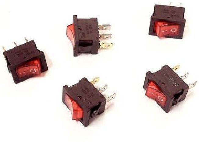 ABC SPST Rocker Switch Multiple Applications Light Electronic Kit (Pack Of 5 Pcs) Smart Switch