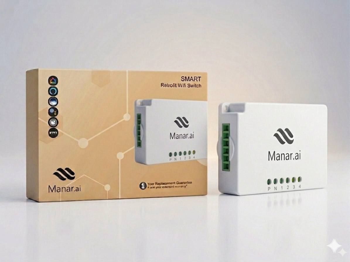 Manar Manar retrofit smart switch (4 Switches) Smart Switch-image-44