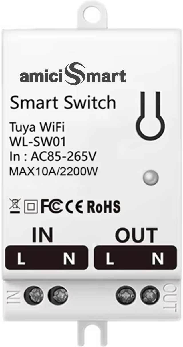 amiciSmart WIFI Switch, 10A Smart Timer Switch Compatible with Alexa, Google Assistance Smart Switch-picture-47