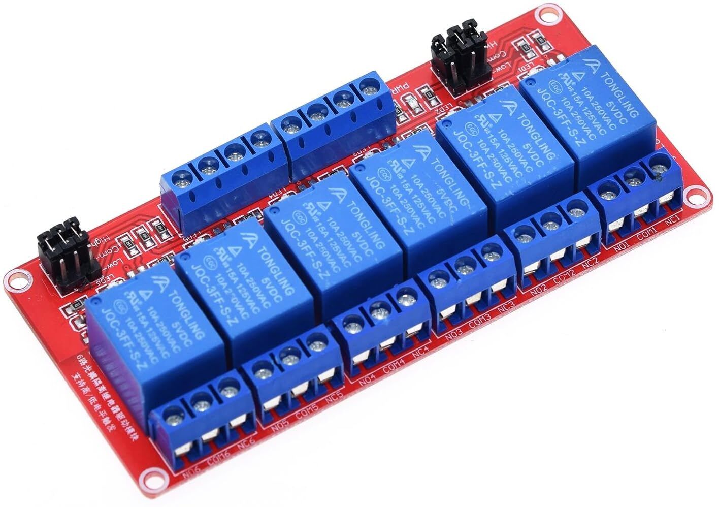 amiciSmart 6 Channel Relay Module Shield with Optocoupler – High and Low Level Trigger Smart Kit-picture-17