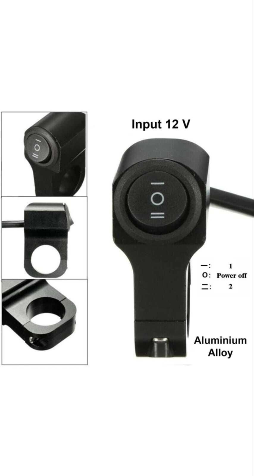assasiaa Single Handlebar Switch Aluminum CNC Waterproof Power Off For CB200-X Smart Switch-image-35