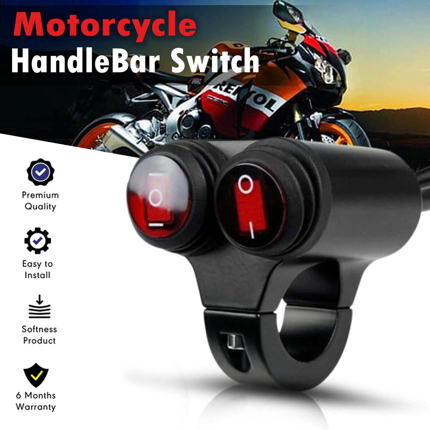 Allowing Bike Dual Switch 1pcs Universal Remote-picture-12