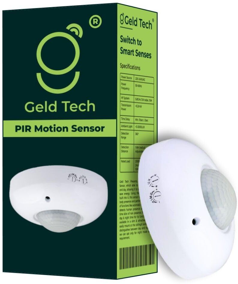 Geld Tech (GT-P08), PIR Motion Sensor | 220V inbuilt Energy Saving Device Sensor Switch-picture-33